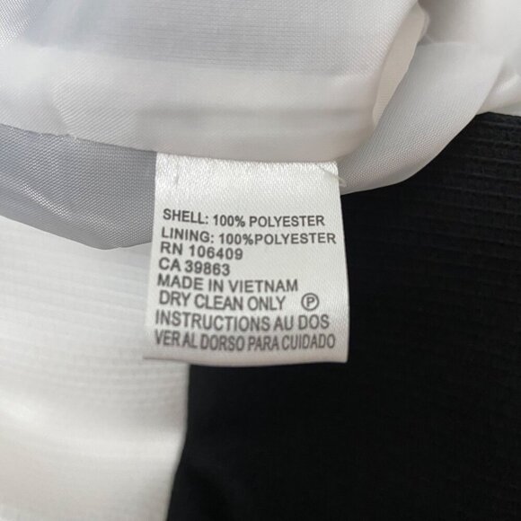 Tahari-Levine Studio Petite Black & White block Sleeveless Dress With Belt Waist - Picture 7 of 11